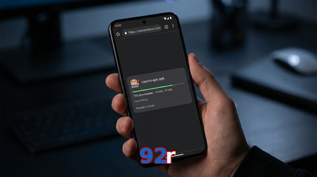 Main screen of 92R apk page for PK players